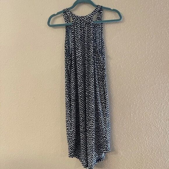 Banana Republic - navy /white spotted halter dress - Picture 4 of 4